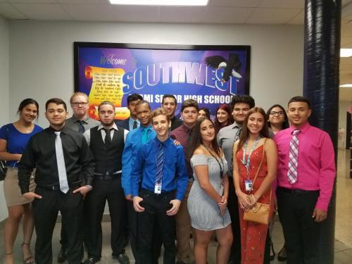 .NET Academy of Information Technology Students attending the DECA District Leadership Conference