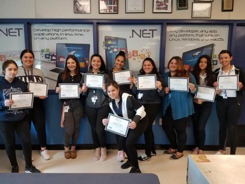 Students who earned their Florida Ready to Work Certification