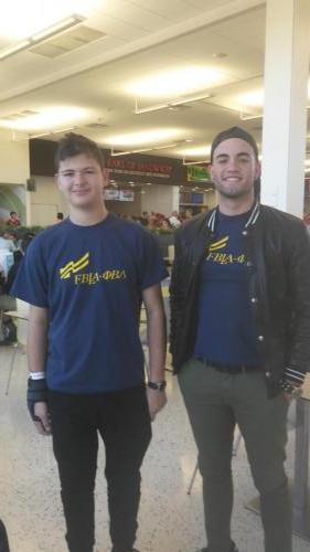 Edgar and Michael Rojas on the way to the FBLA state Conference
