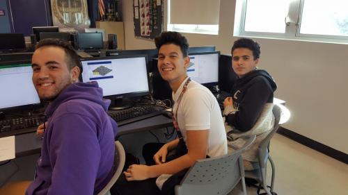 edgar kevin and derik competing in Virtual Business